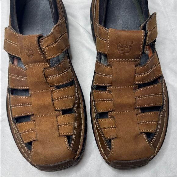 Timberland Men\'s Brown Leather Sandals. Size 10. main image 6